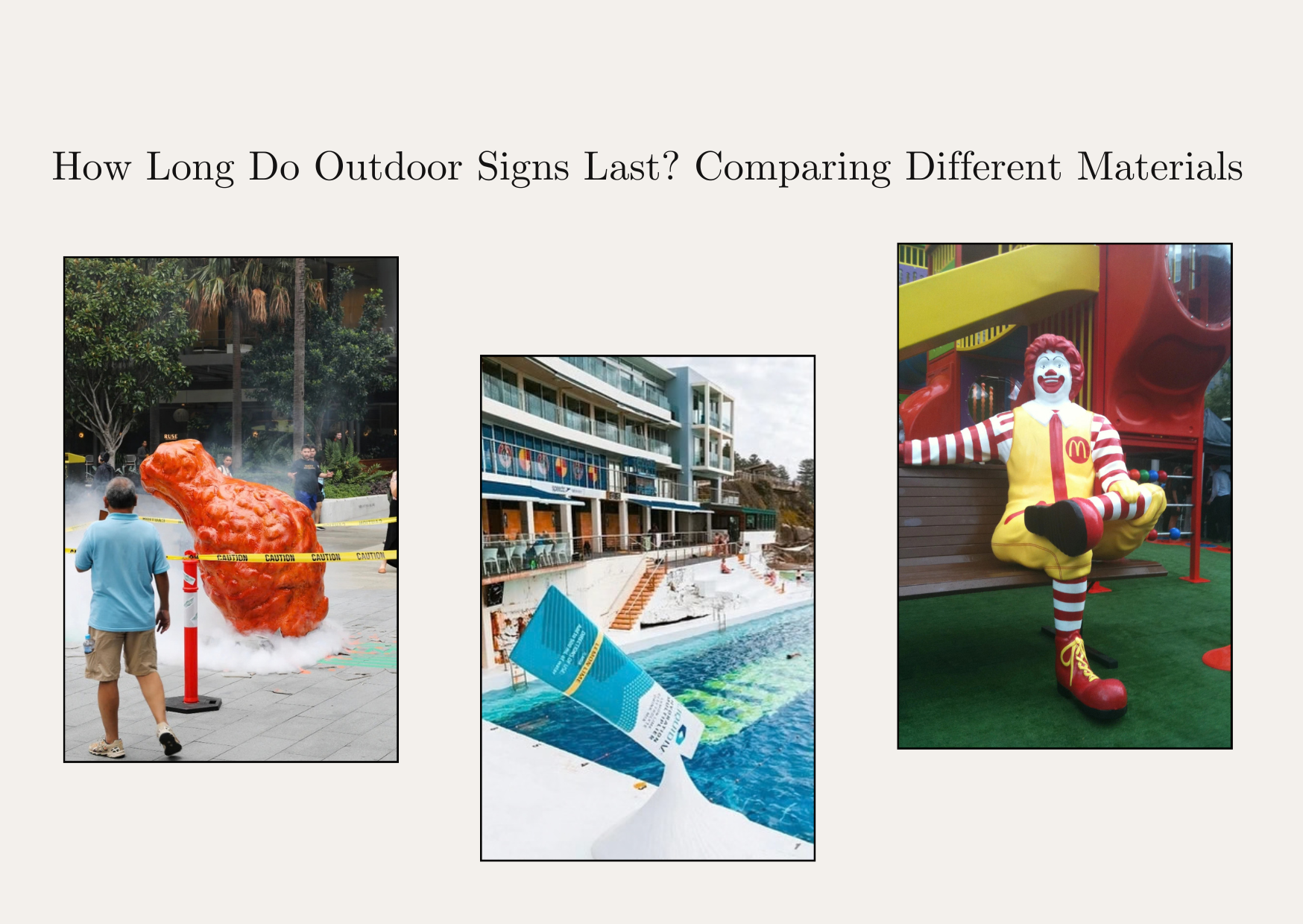 How Long Do Outdoor Signs Last Comparing Different Materials